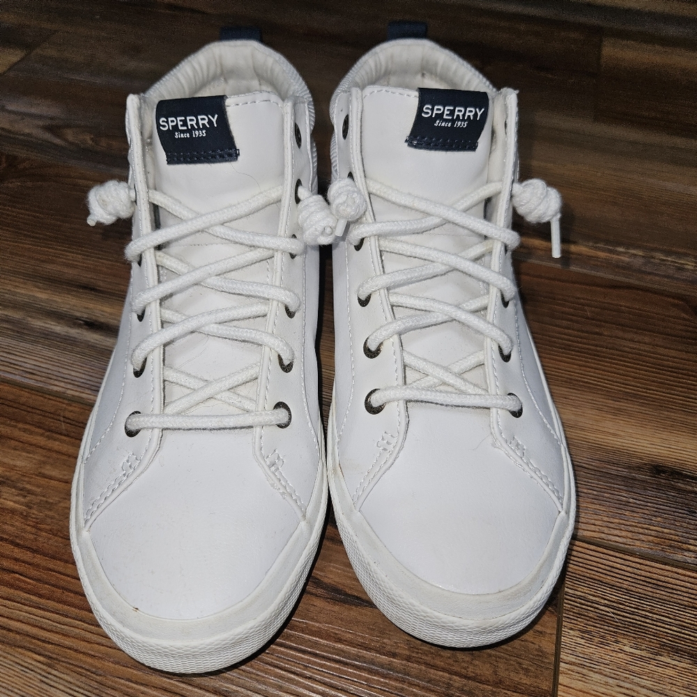Sperry Off-White High-Top Sneakers